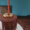 suspension vintage opaline détail