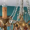 lustre pampilles cristal et laiton
