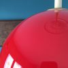 ancienne supension boule opaline rouge