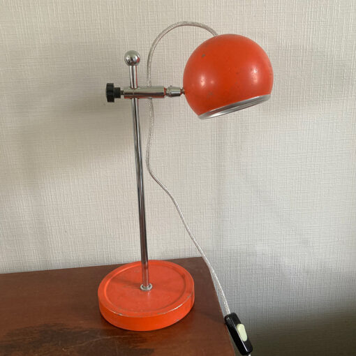 lampe-eye-ball-vintage-orange
