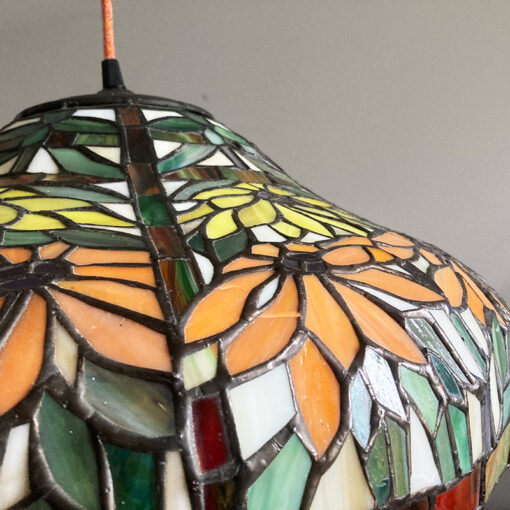 suspension-vintage-vitrail-fleur
