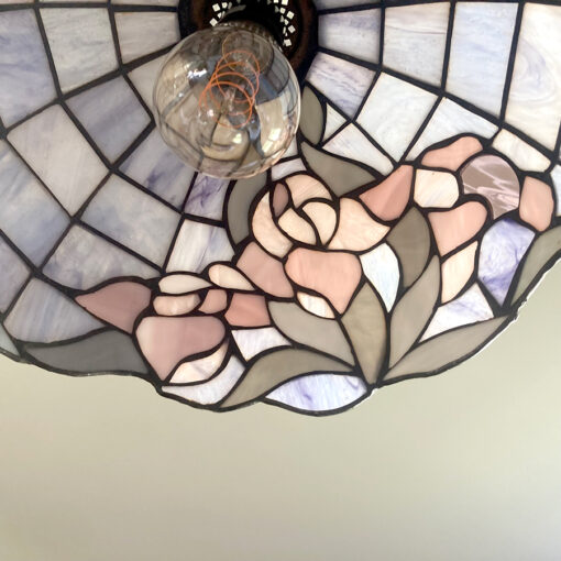 suspension-vitrail-tiffany-detail-floral